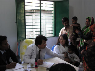 Prof. Okamoto and His wife Dr. Okamoto Visiting Bangladesh